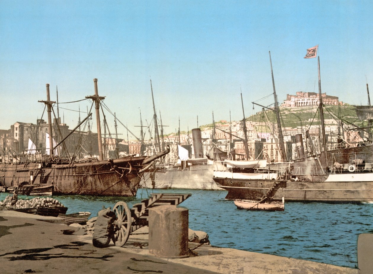 Port de Naples, pub. c.1891 - Italian Photographer