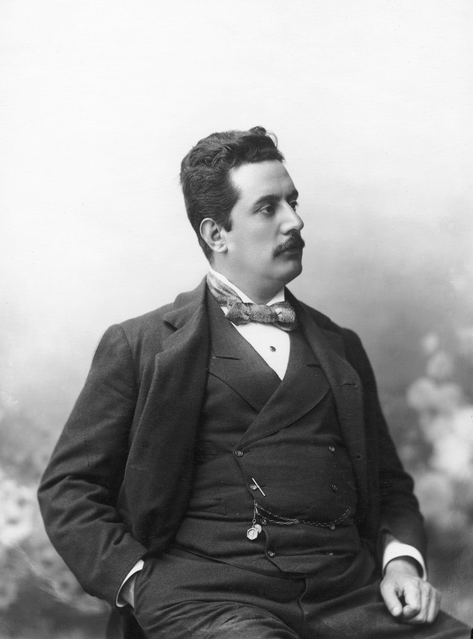 Portrait de Giacomo Puccini, c.1900 - Italian Photographer