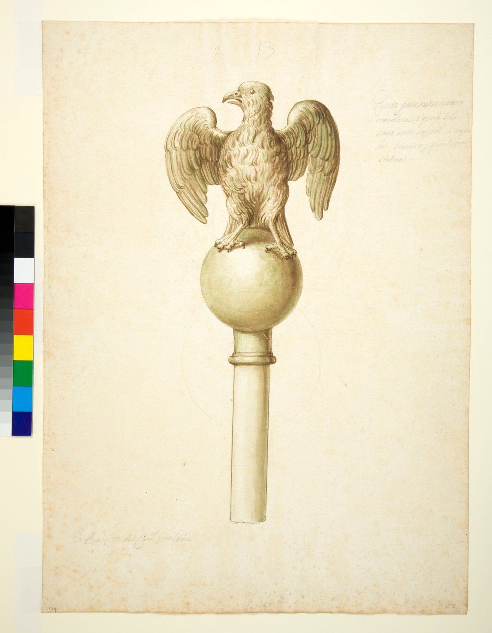 Aigle en bronze - Italian School