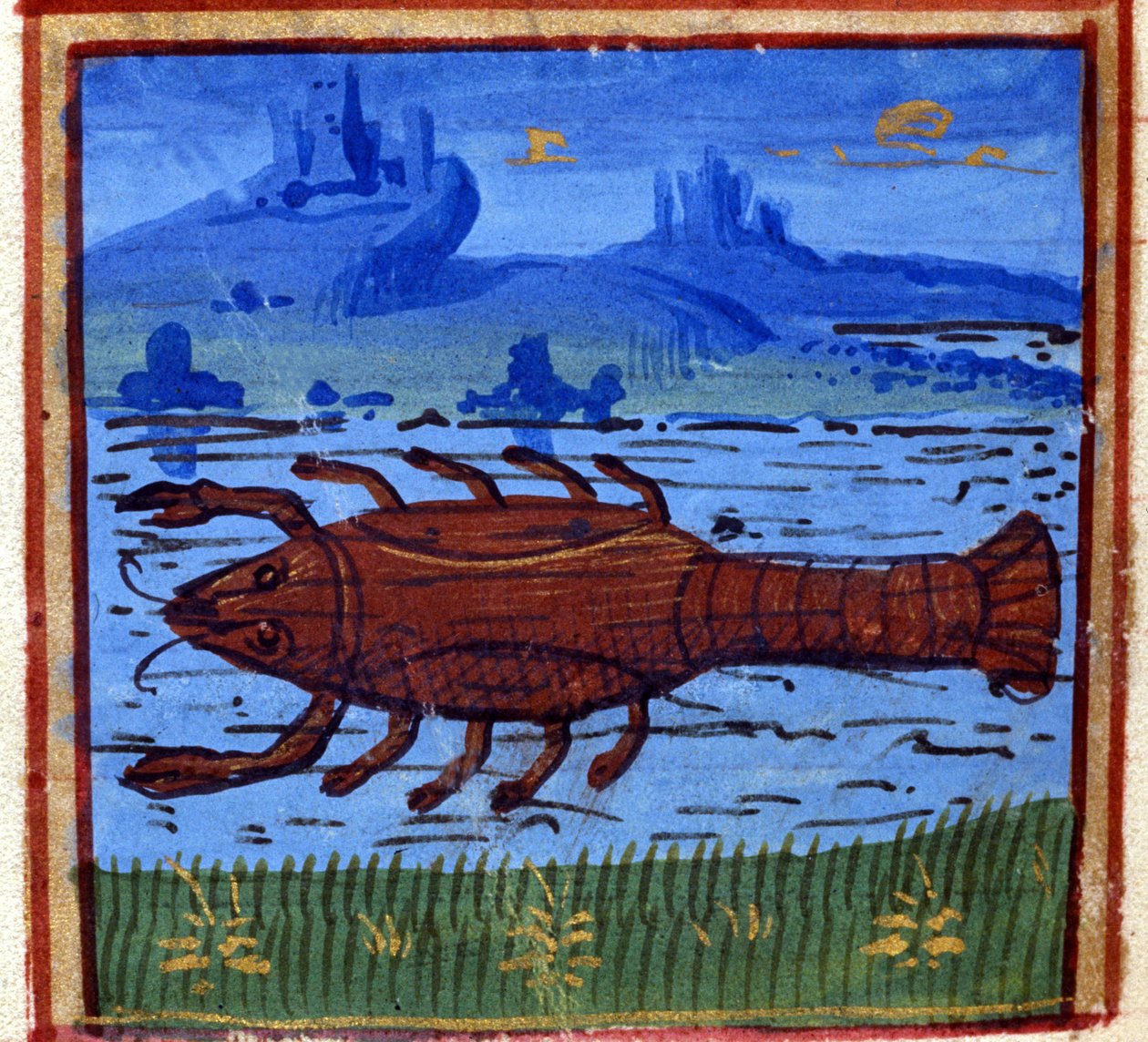 Signe du Cancer. Horoscope italien ; milieu du XVe siècle - Italian School
