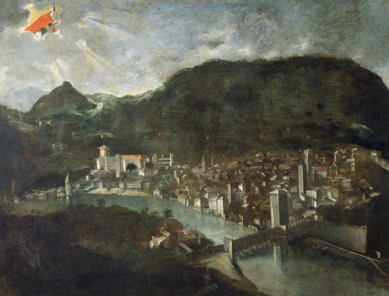 Ville de Trente, ex-voto de 1682, Italie - Italian School