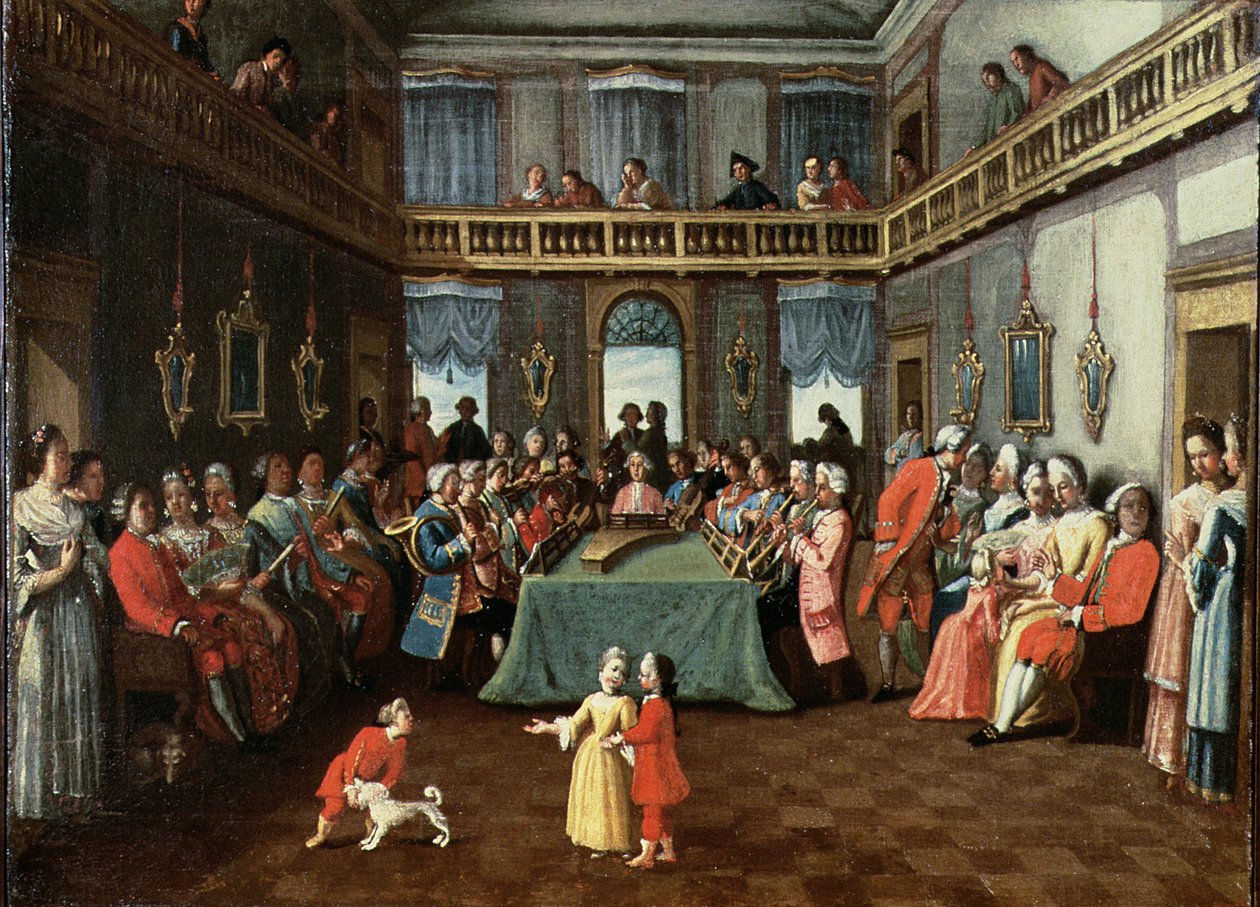 Concert dans une maison privée - Italian School