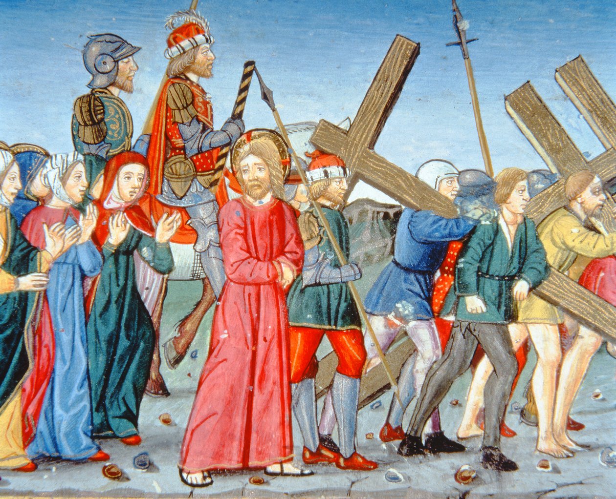 Christ est conduit au Calvaire - Italian School