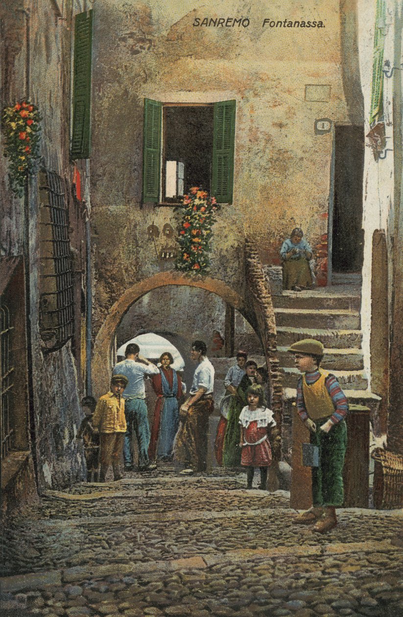 Fontanassa, San Remo, Italie (lithographie couleur) - Italian School