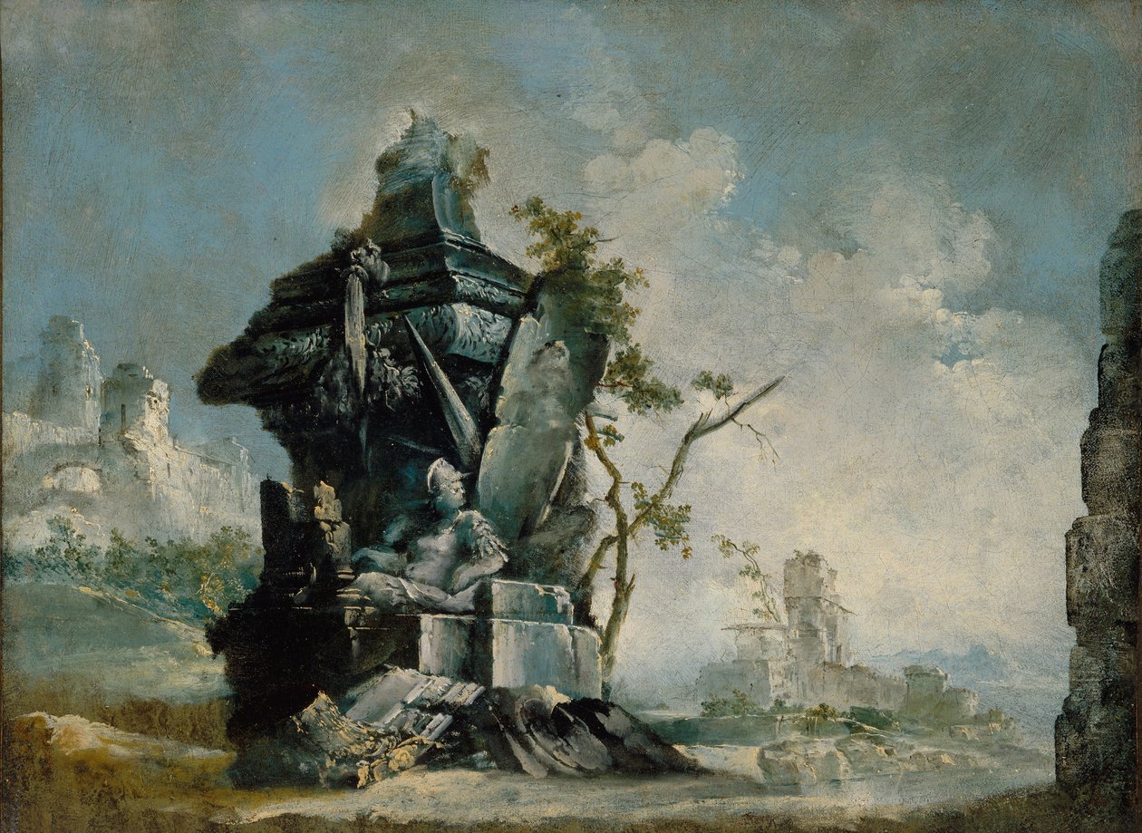 Paysage (Capriccio) vers 1780 - Italian School