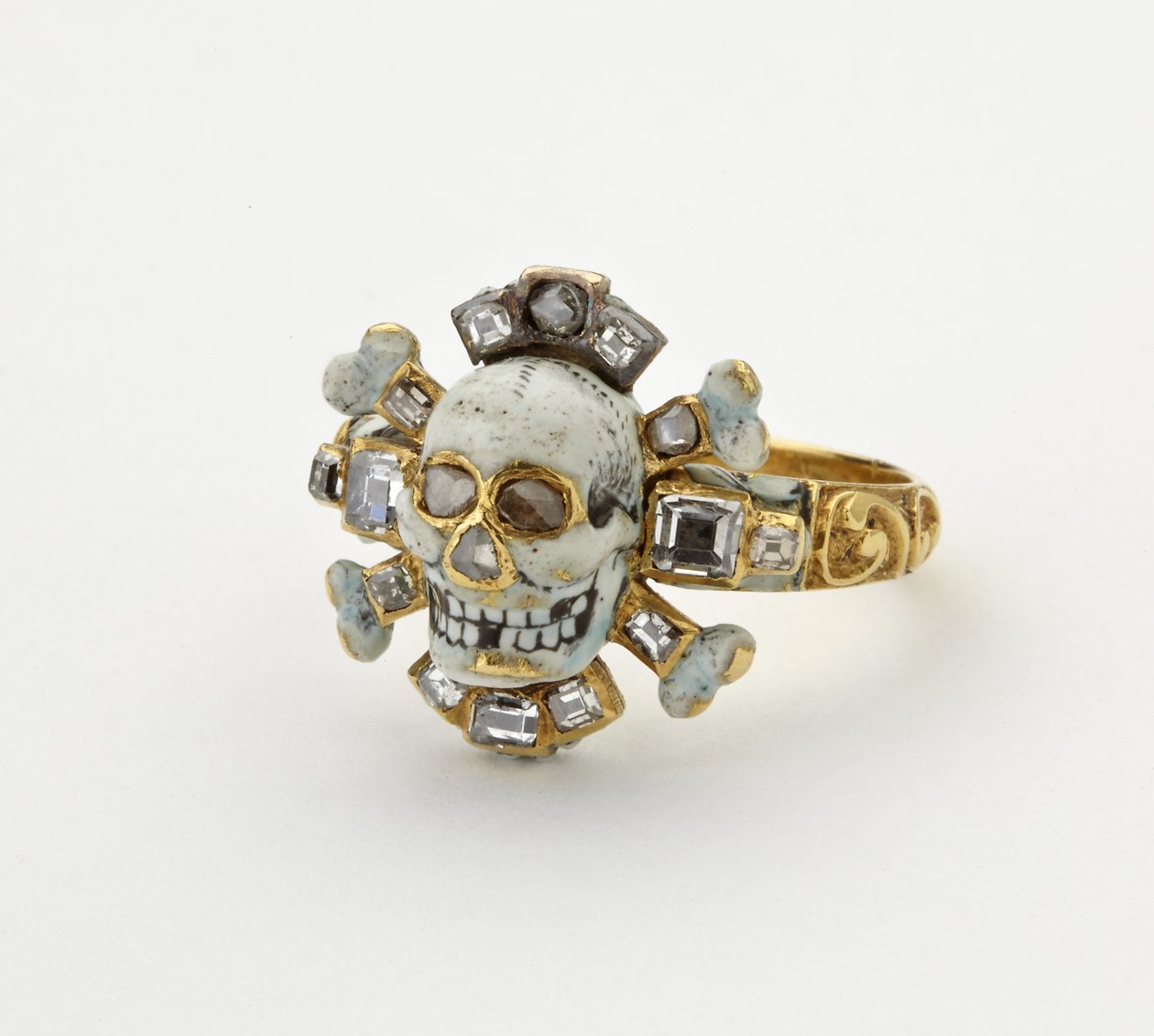 Memento mori bague - Italian School