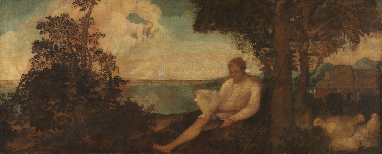 Moïse et le Buisson ardent - Italian School