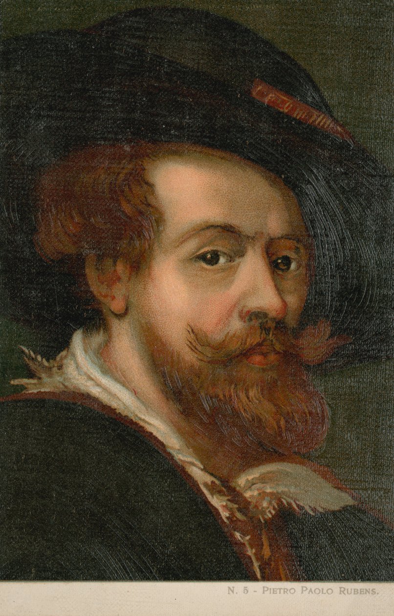 Peter Paul Rubens, artiste flamand (chromolitho) - Italian School