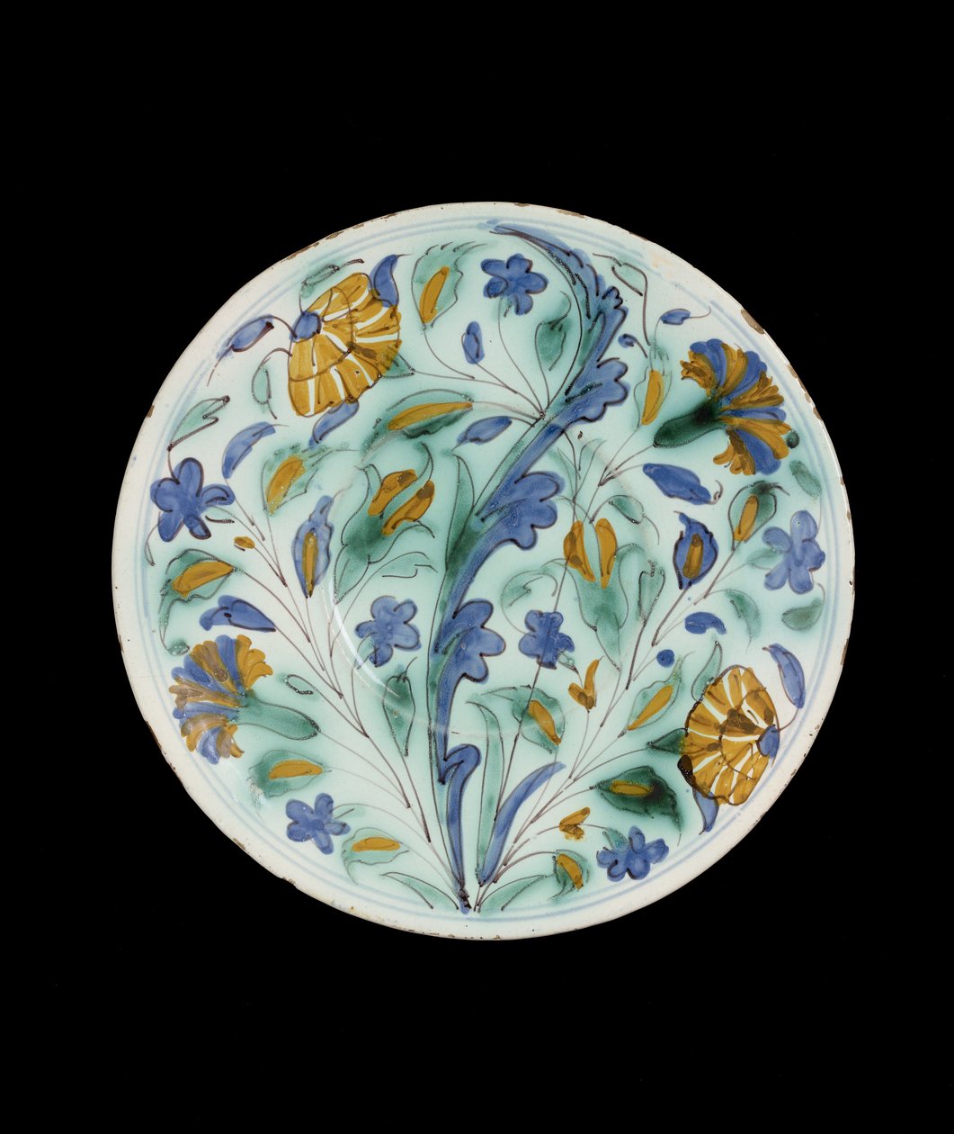 Assiette imitant la poterie turque (Iznik) - Italian School