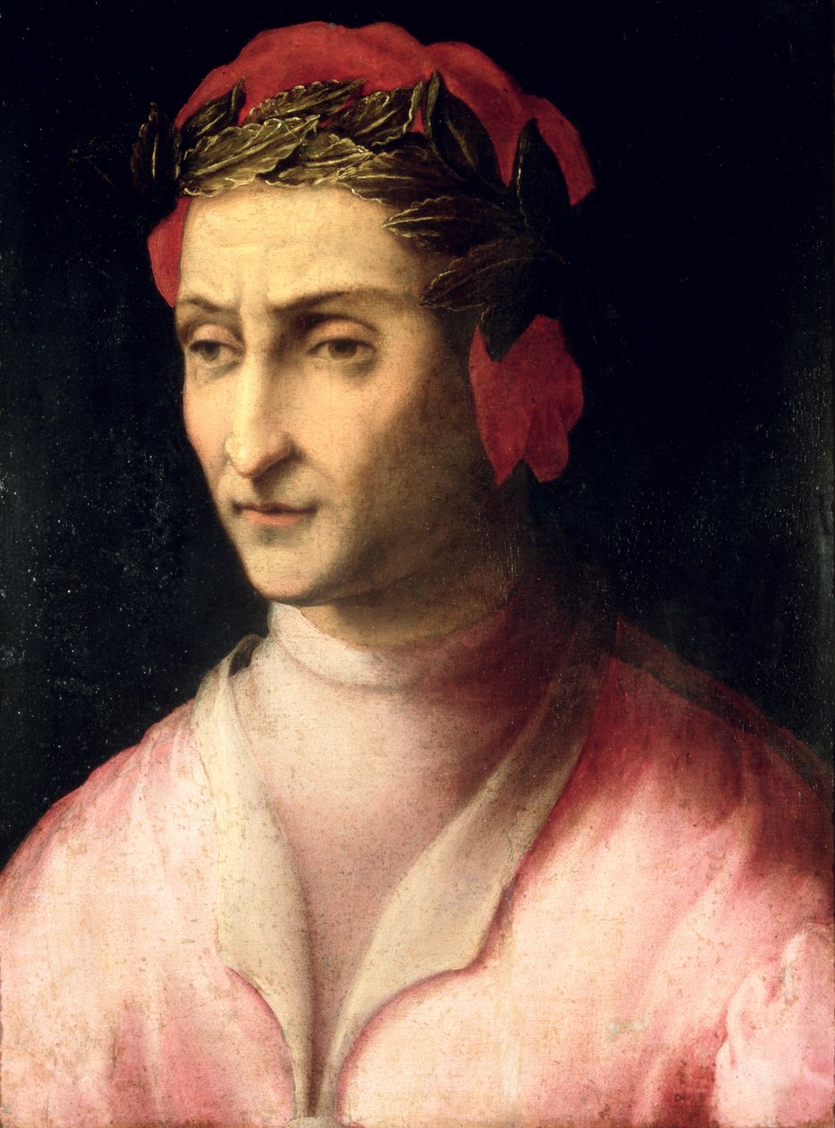 Portrait de Dante Alighieri (1265-1321) - Italian School
