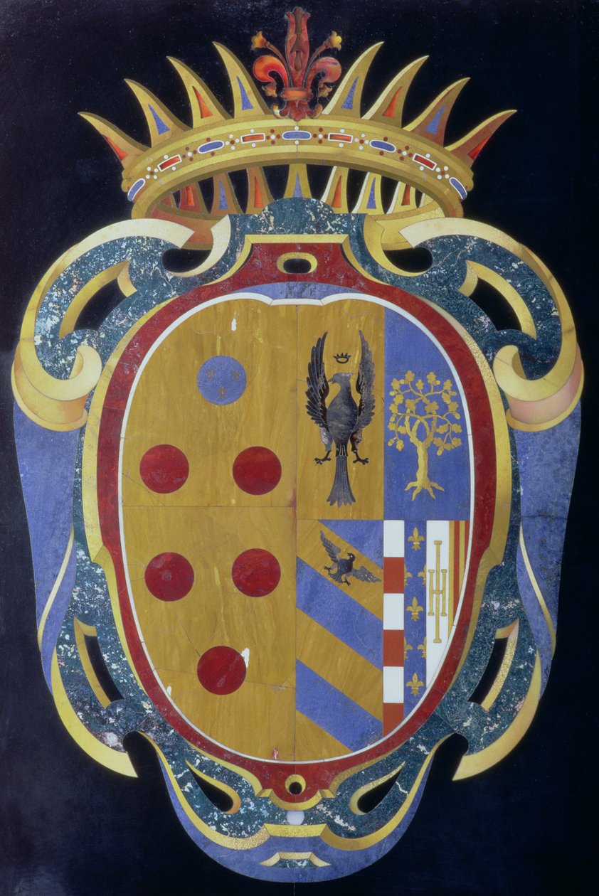 Armoiries des Médicis-Lorraine, vers 1638 - Italian School