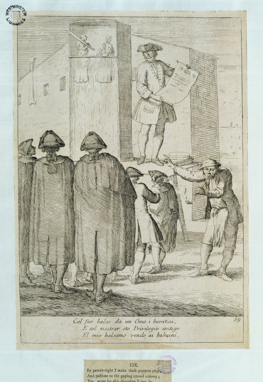 Le Marionnettiste, 1748 - Italian School