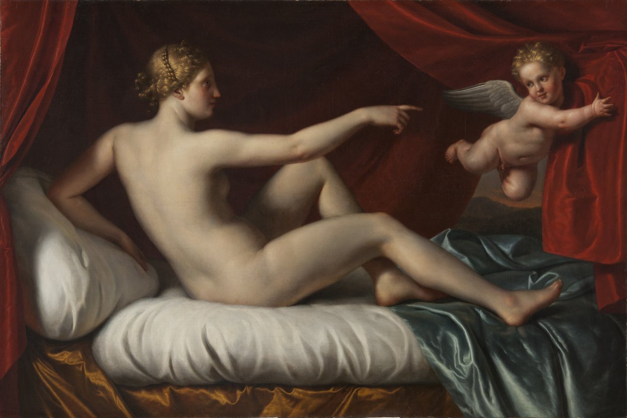 Vénus et Cupidon - Italian School