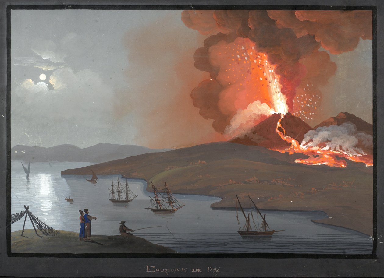 Vésuve, éruption de 1794 - Italian School