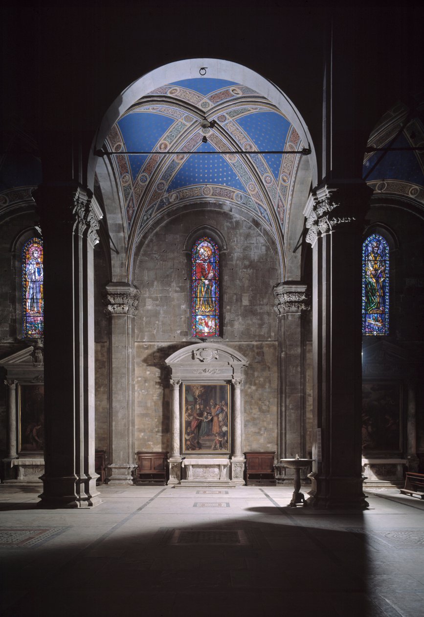 Vue de la cathédrale de Lucques - Italian School