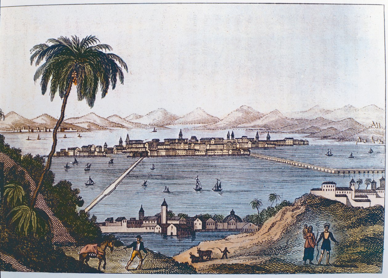 Vue de Mexico, 1714 - Italian School