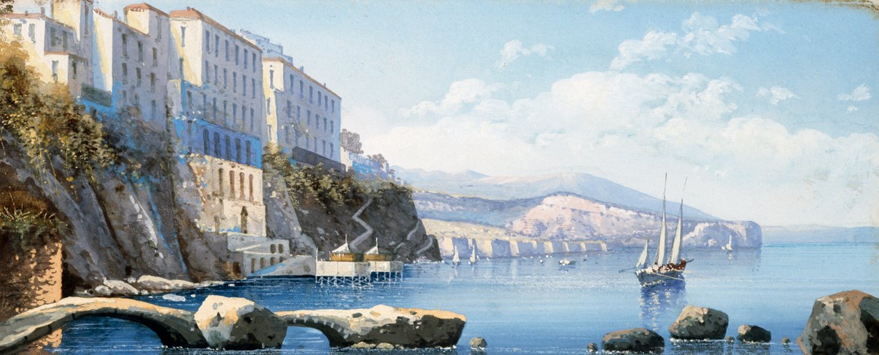 Vue de Sorrente - Italian School
