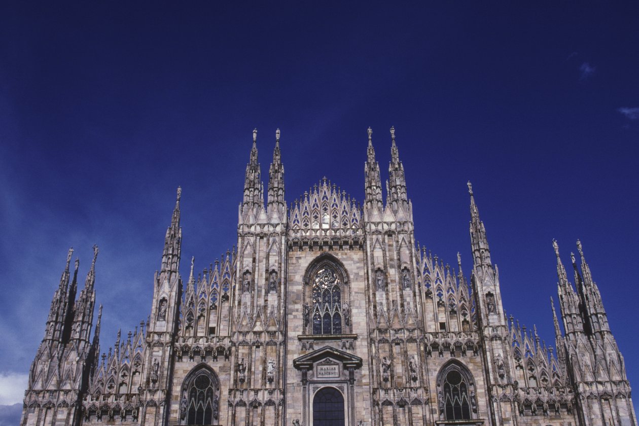 Vue de la façade ouest, commencée en 1386 - Italian School