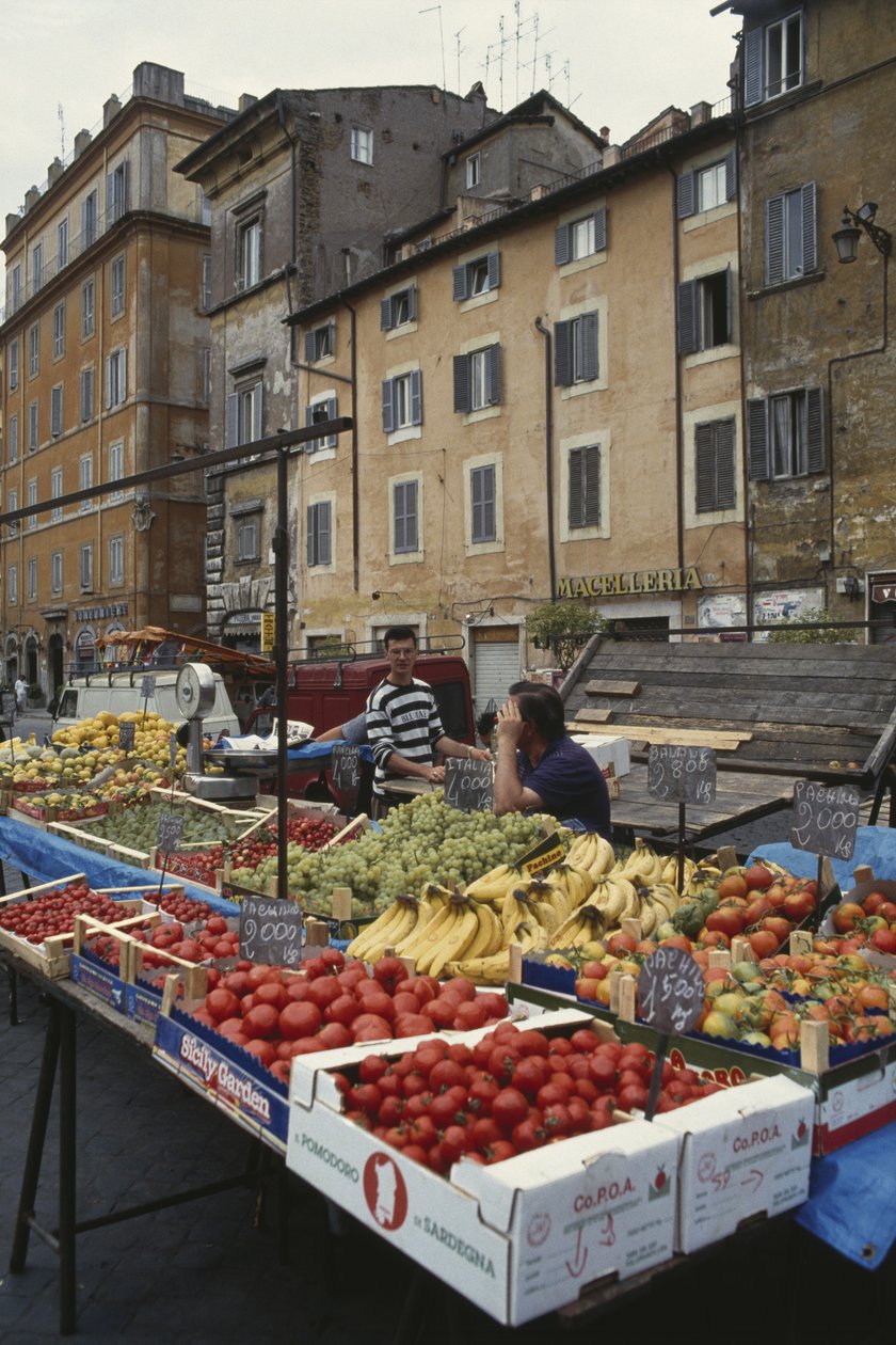 Vue du marché - Italian School