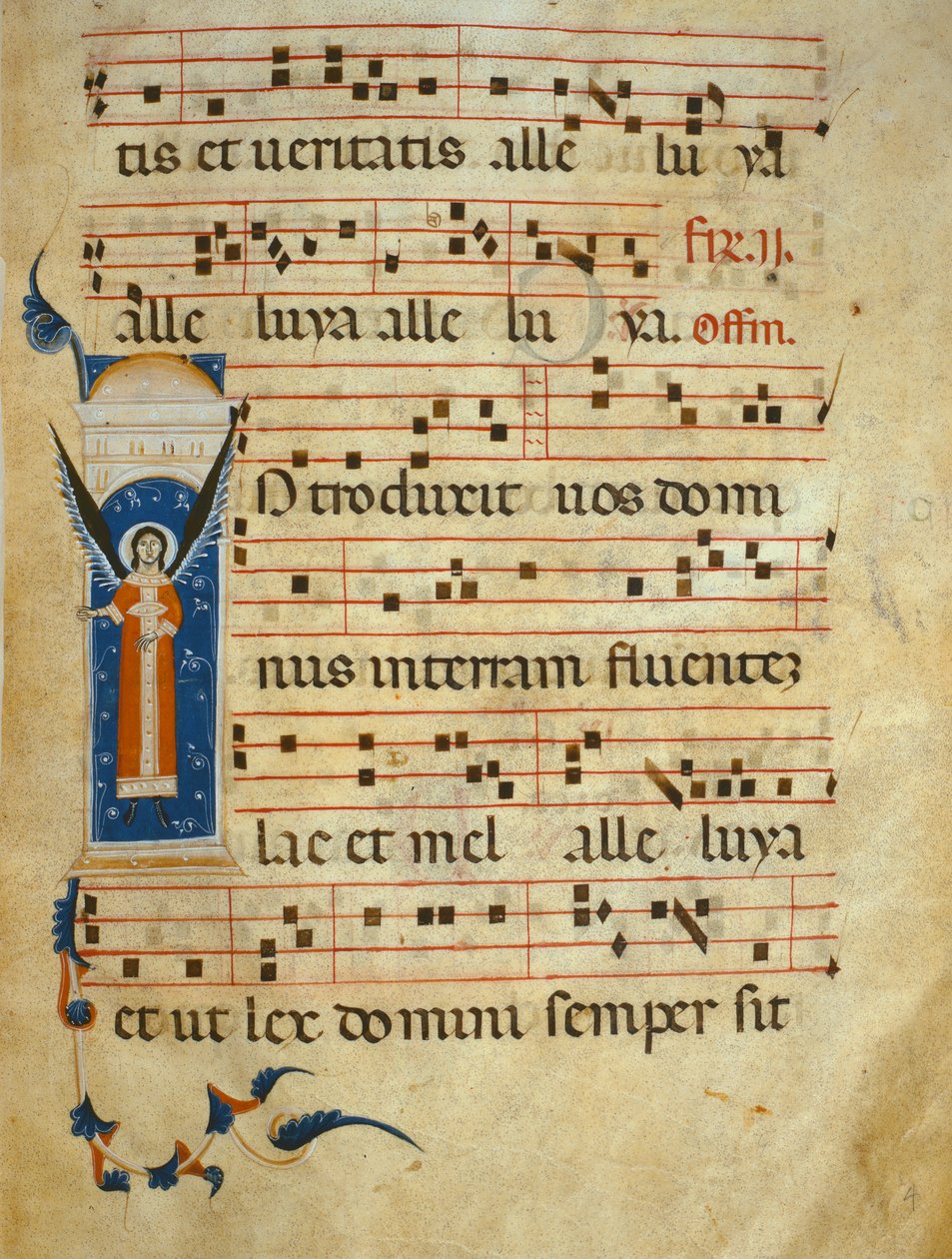 fol 4v. Graduel, vers 1260 - Italian School