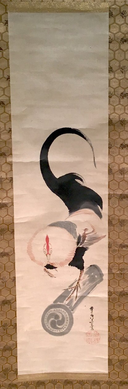 Coq sur tuile - Ito Jakuchu