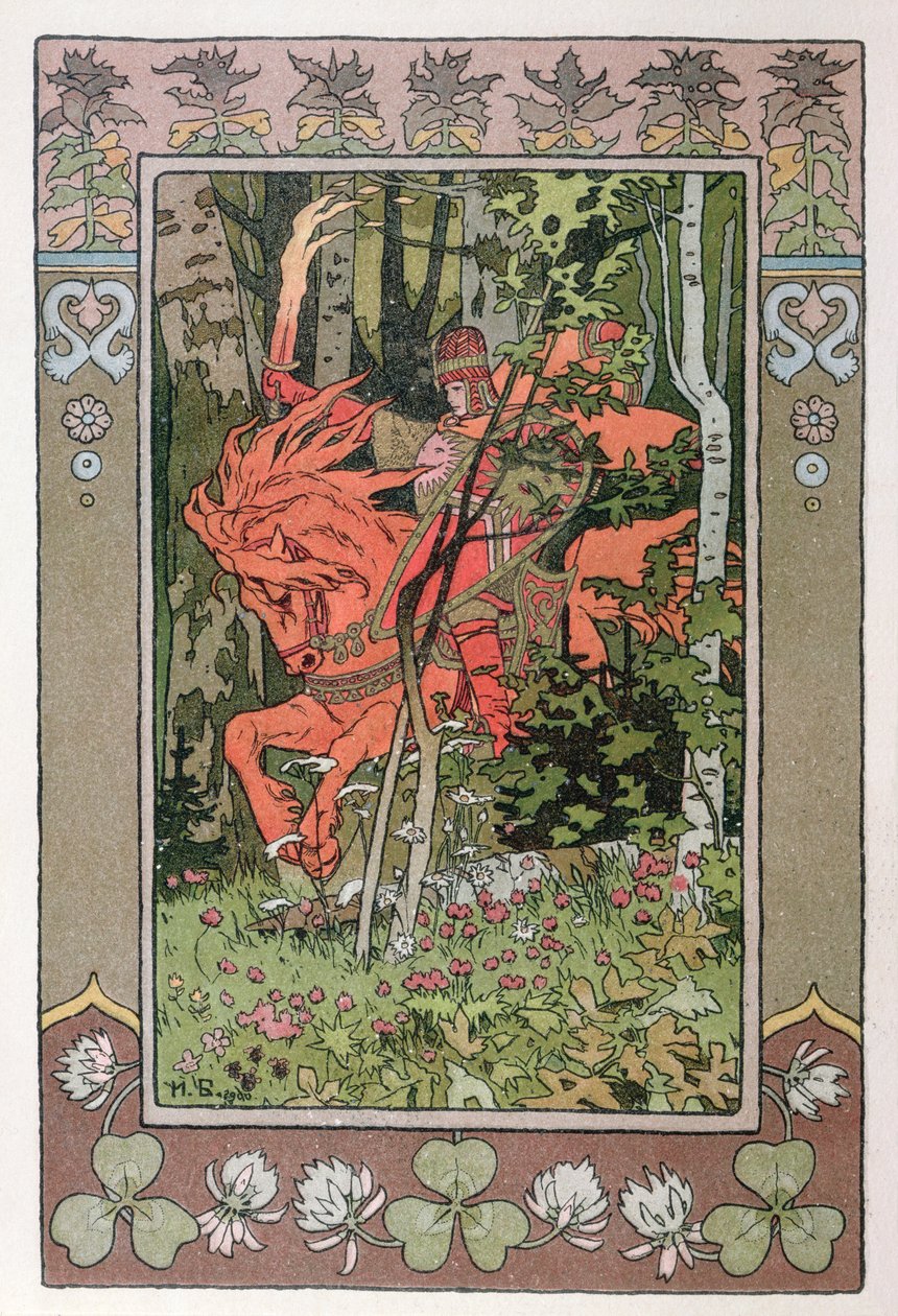 Le cavalier rouge, un épisode du conte de fées russe 