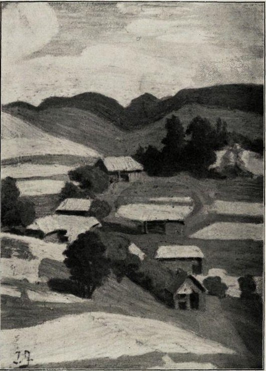 Village dans un coin reculé de Bohinj - Ivan Grohar