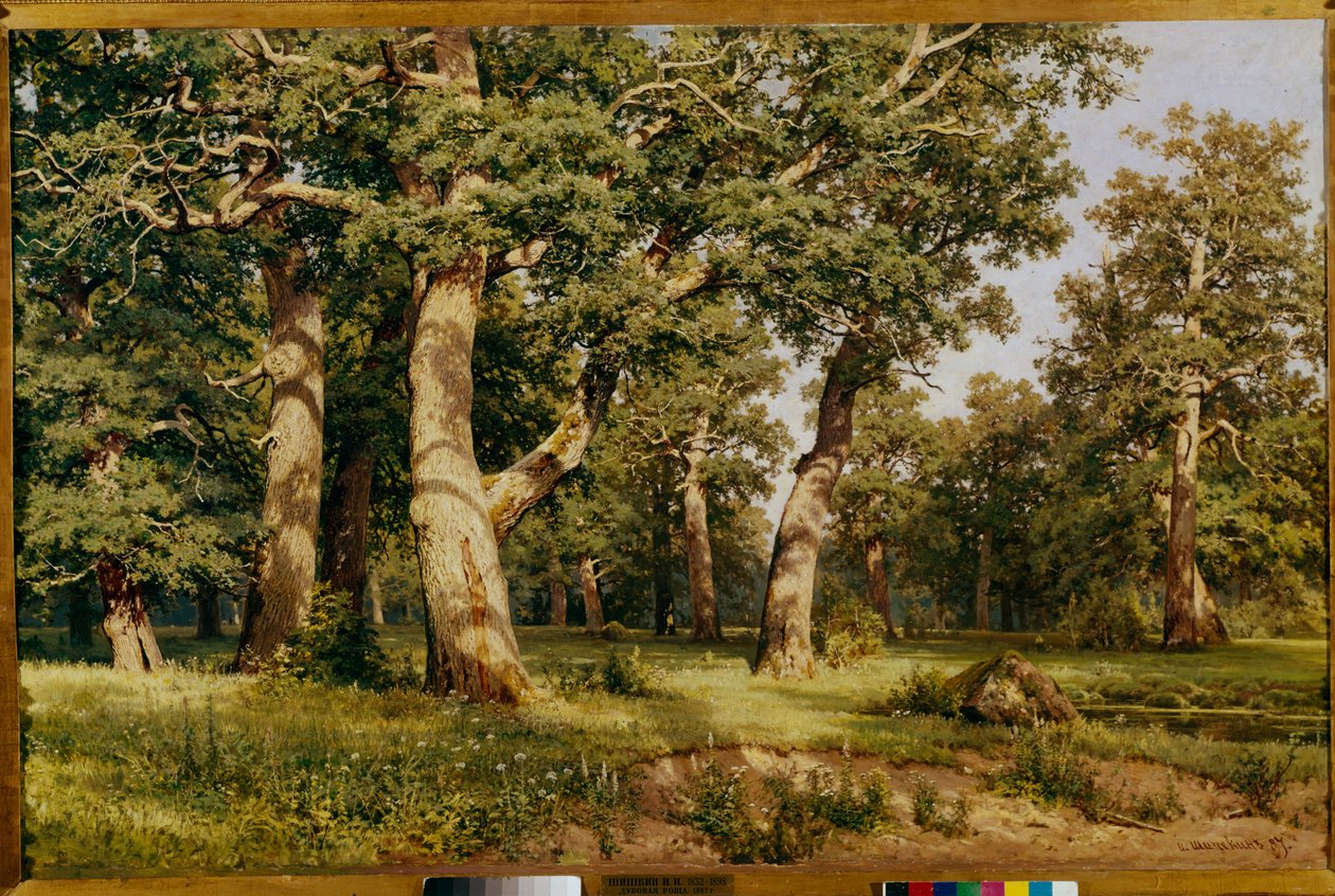 Bosquet de chênes, 1887 - Ivan Ivanovich Shishkin