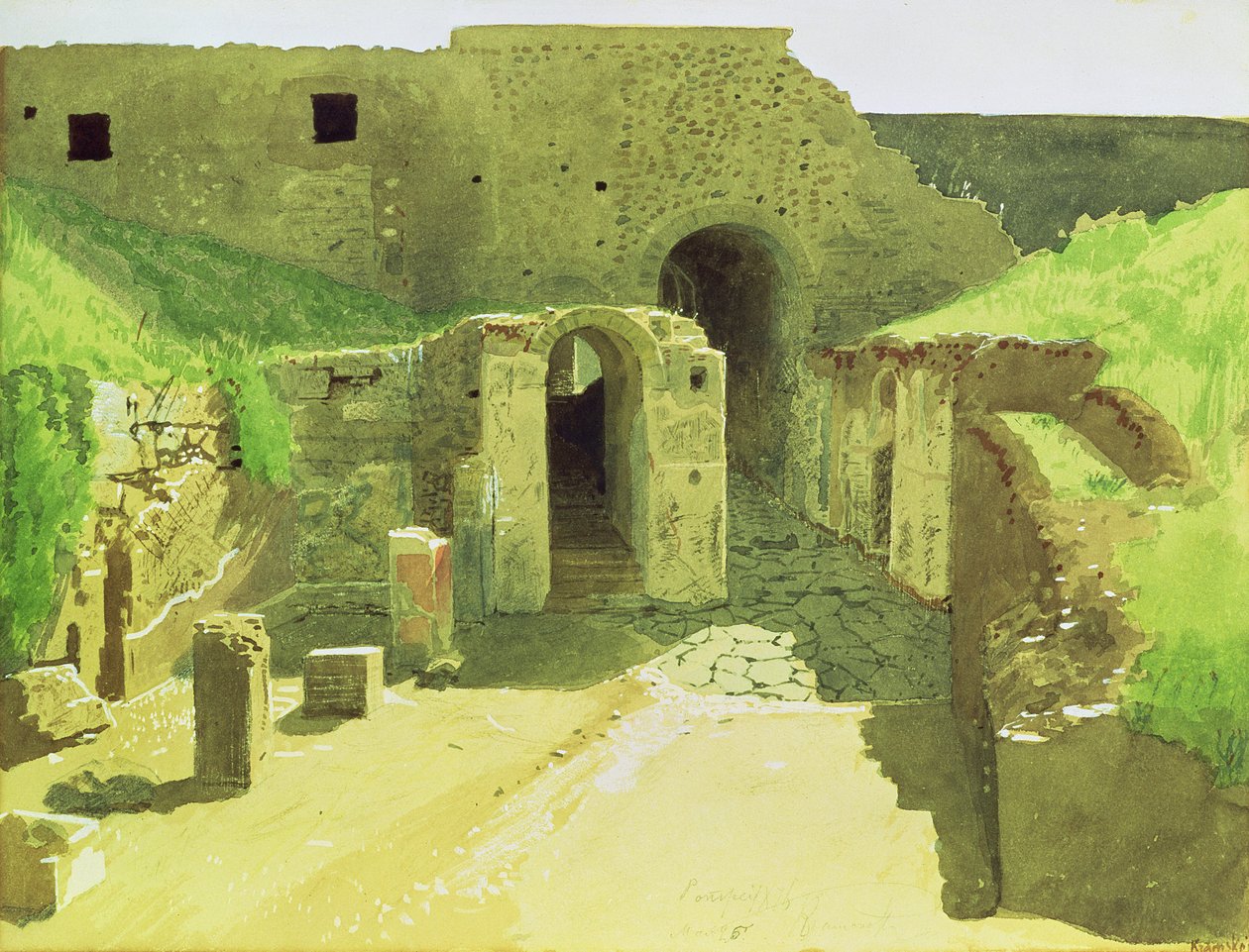 Ruines italiennes, 1876 - Ivan Nikolaevich Kramskoy