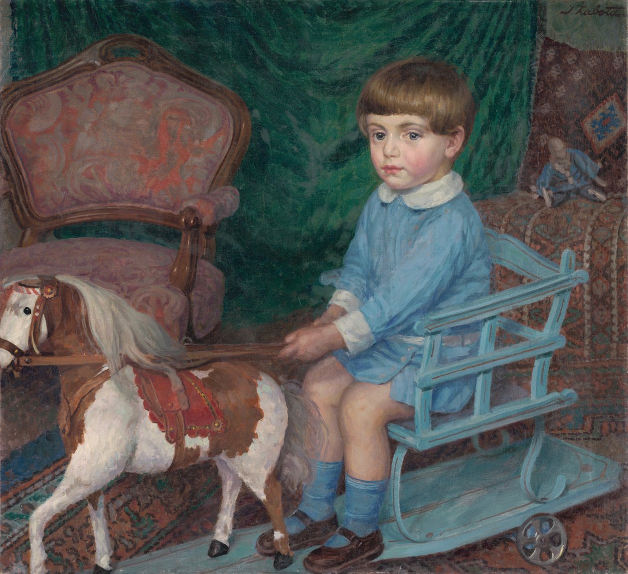 Garçon avec un cheval - Ivan Zabota