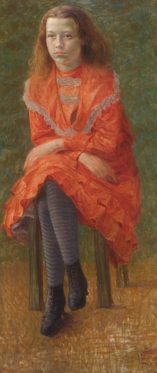 Fille assise - Ivan Zabota