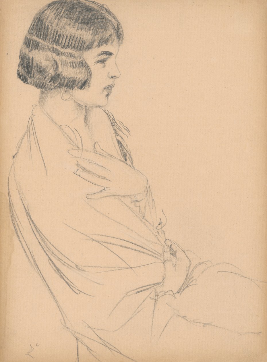 Jeune femme assise - Ivan Zabota
