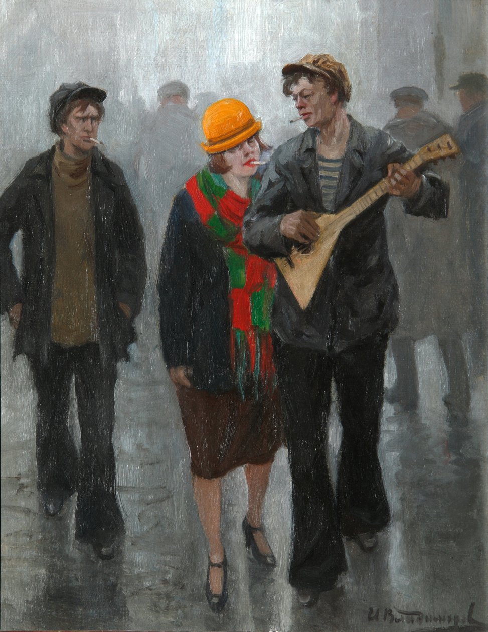 Un jeune couple, années 1920 - Ivan Alexeyevich Vladimirov