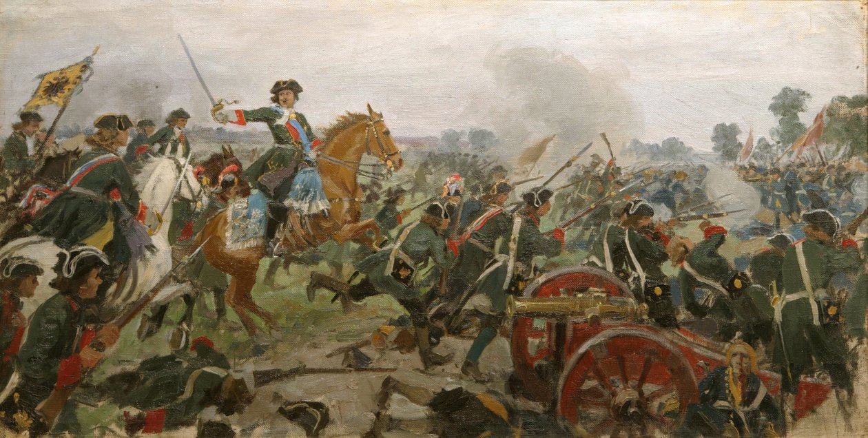La Bataille de Poltava - Ivan Alexeyevich Vladimirov
