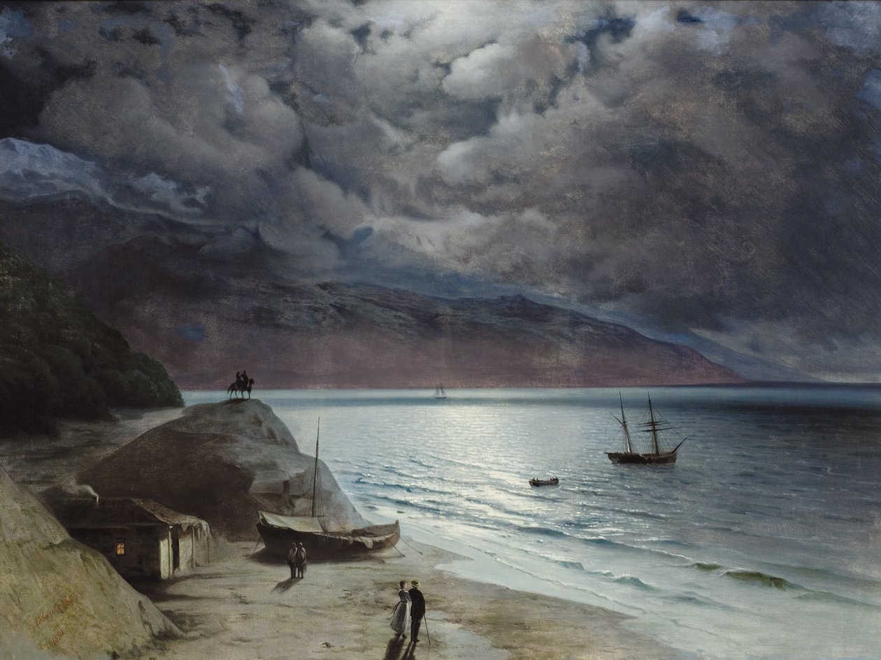 Nuit à Gourzouf - Ivan Konstantinovich Aivazovsky