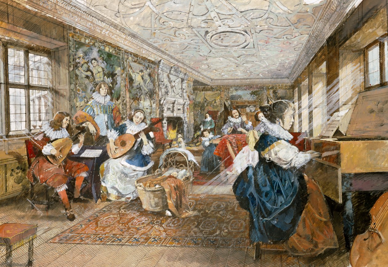 Kirby Hall, début du 17e siècle, vers 1990-2010 - Ivan Lapper