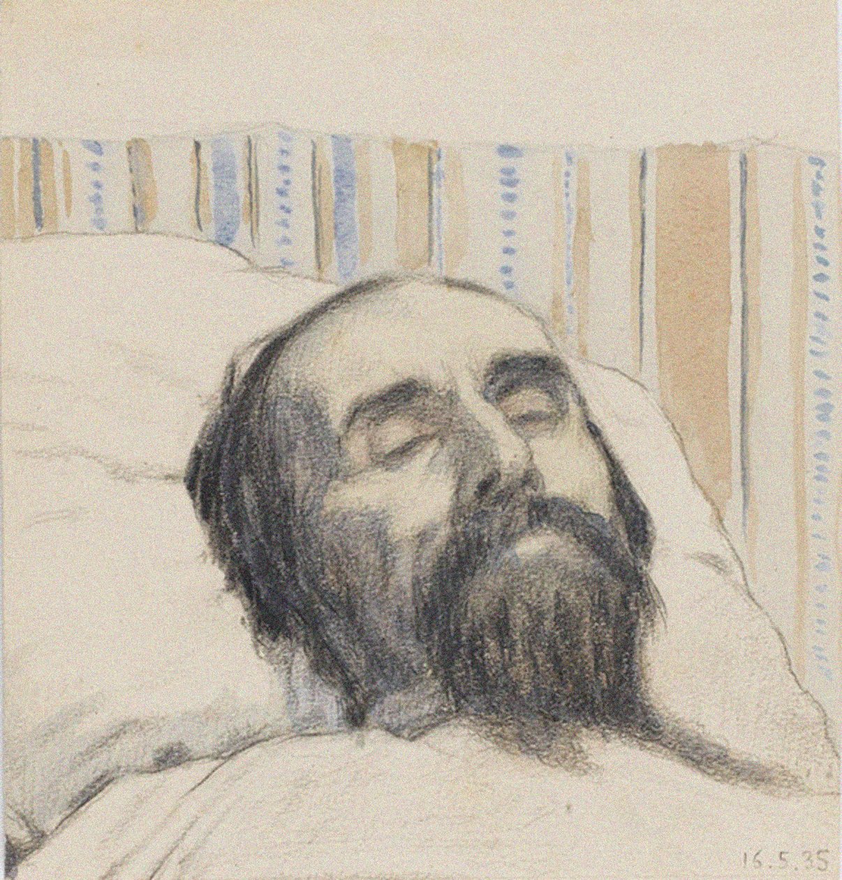 Malevitch sur son lit de mort - Ivan Vassilyevich Klyun