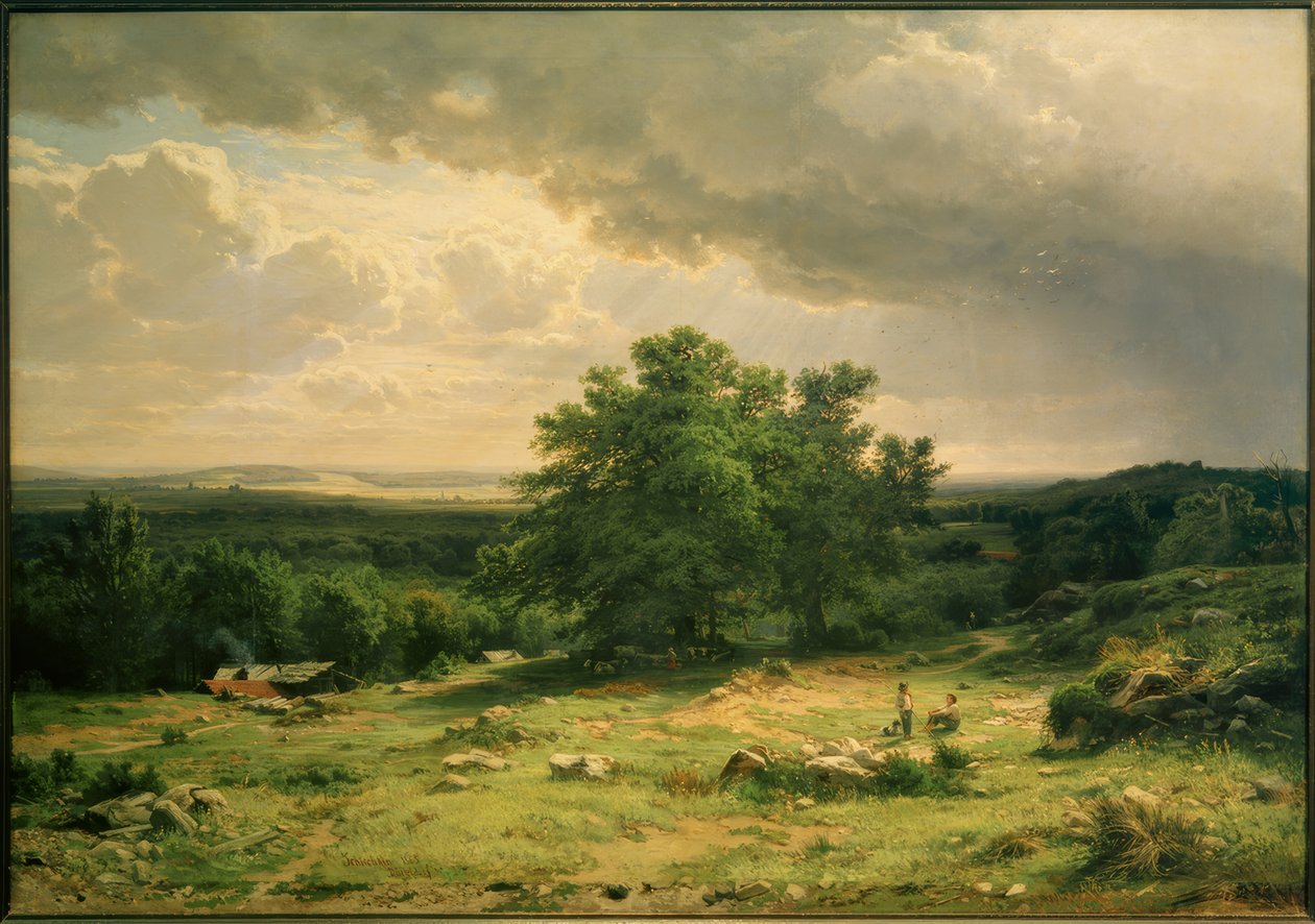 I.I. Schischkin, Vue des environs de Düsseldorf - Ivan Ivanovich Shishkin