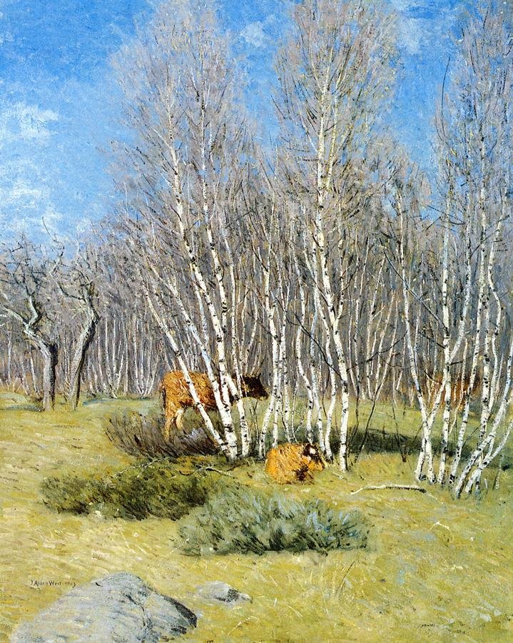 Les bouleaux - J. Alden Weir