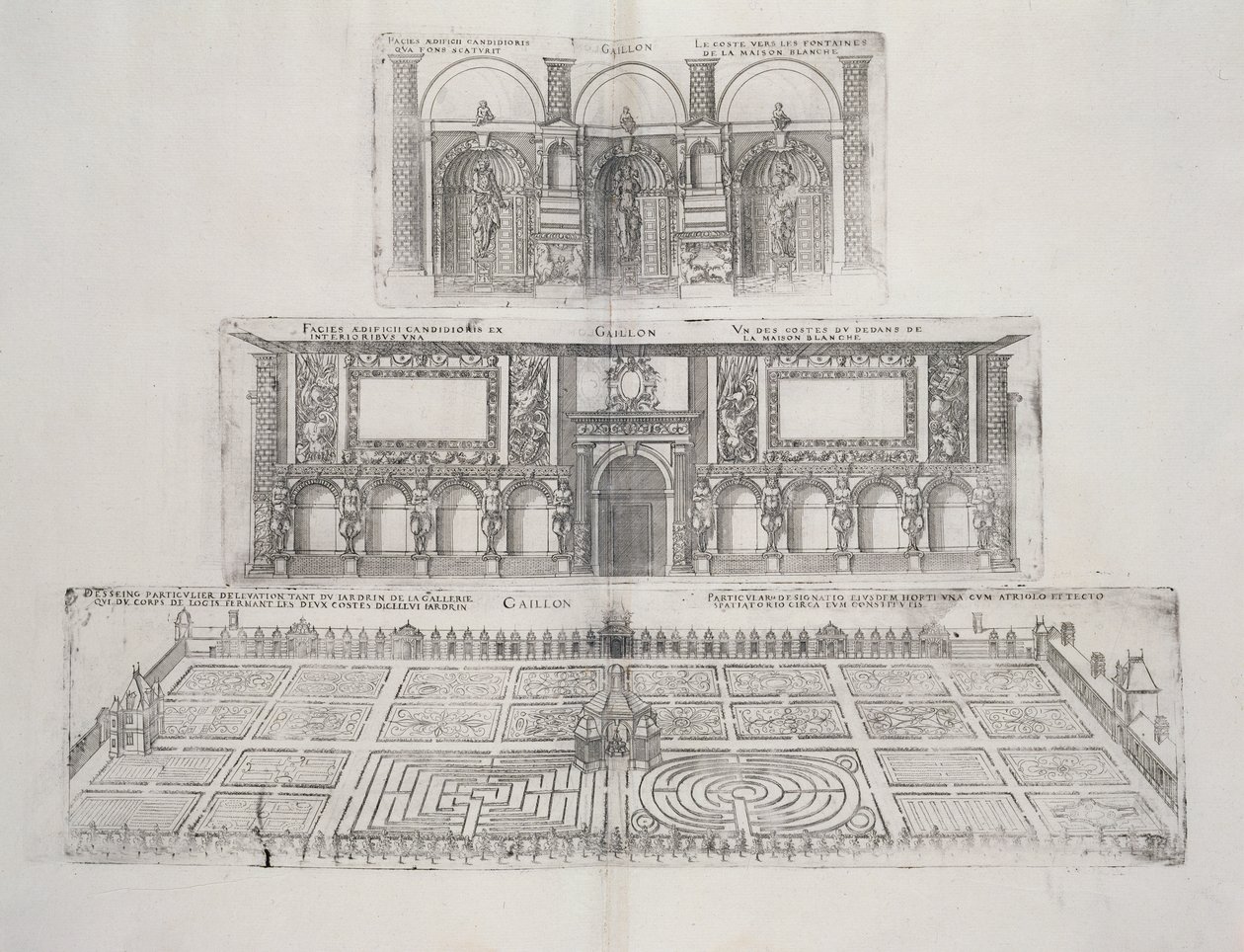 Jardins et extérieur du Château de Gaillon, de 