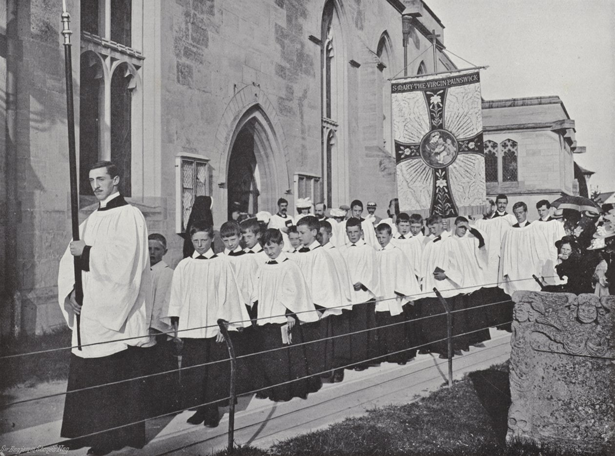 Clipping the Church, la procession - J. Benjamin Stone