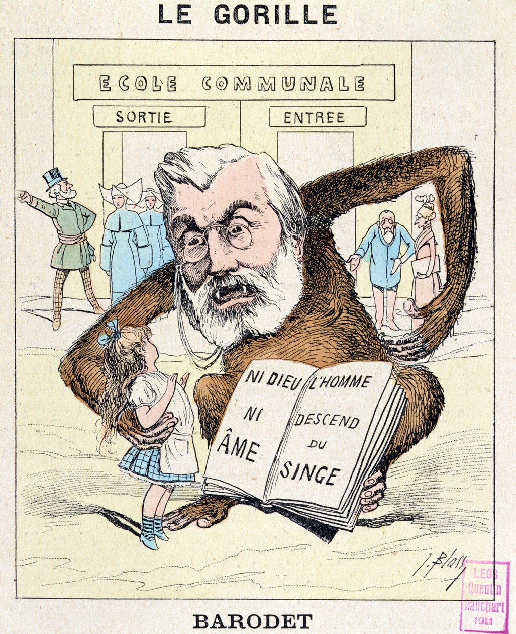 Caricature de Désiré Barodet (1823-1906) vers 1880 - J. Blass