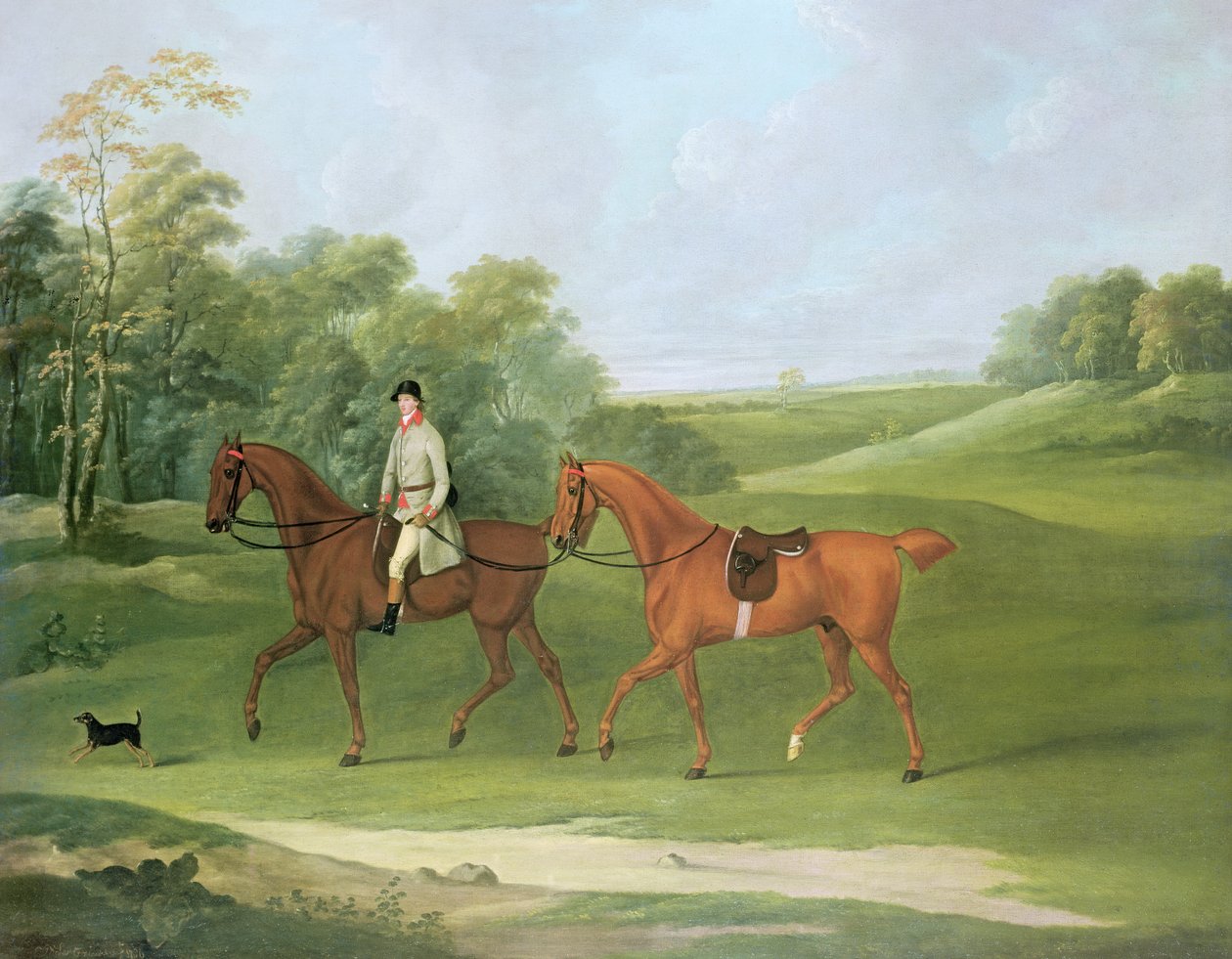 Cavalier menant un cheval, vers 1810 - J. Francis Sartorius