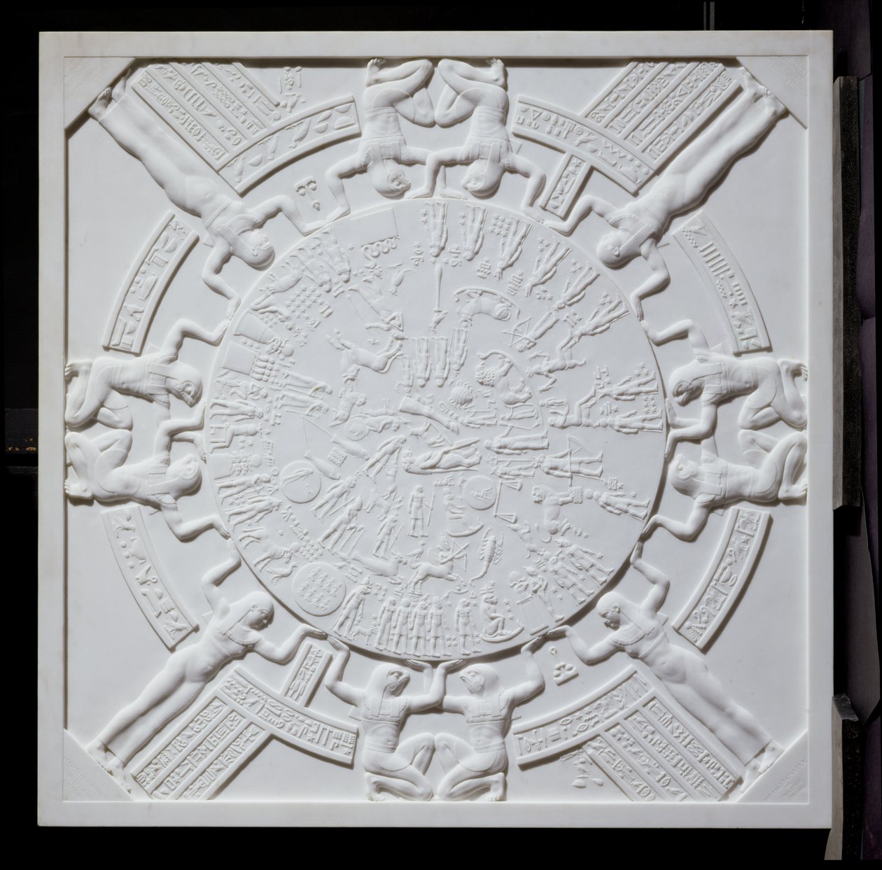Copie du Zodiaque de Dendérah, du plafond de la chapelle du Temple d