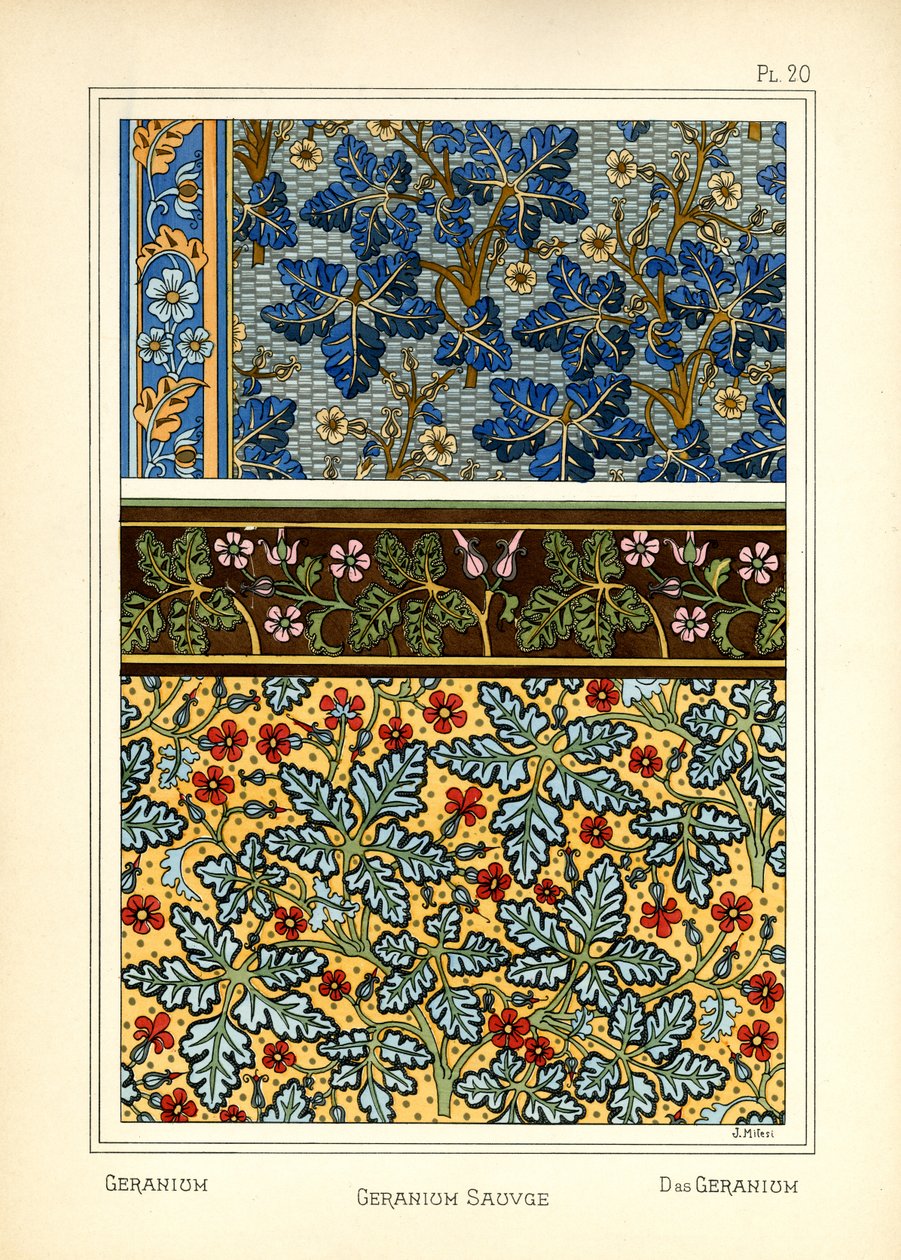 Le Géranium - J. Milesi