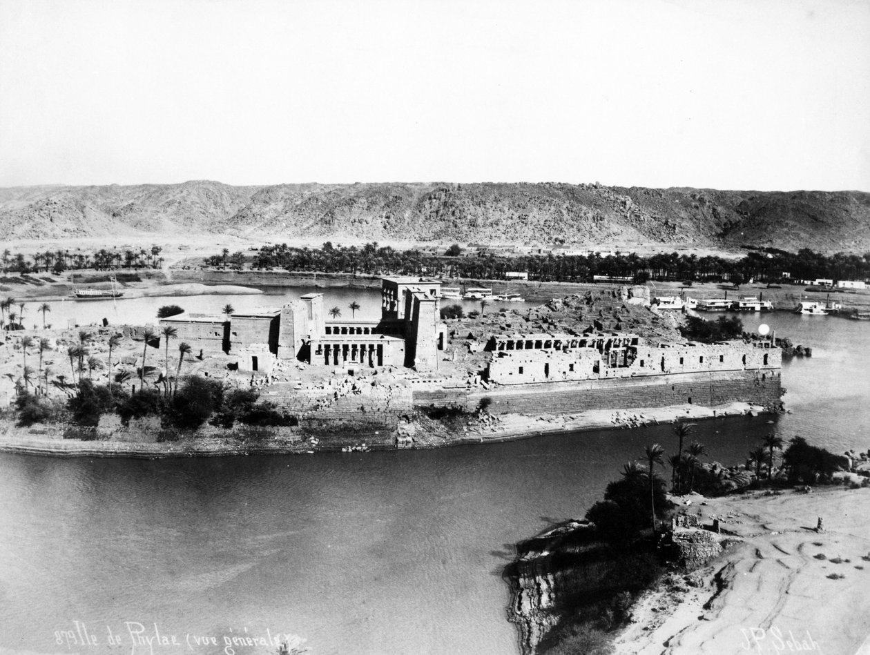 Vue générale de Philae, c.1880 - J. Pascal Sebah