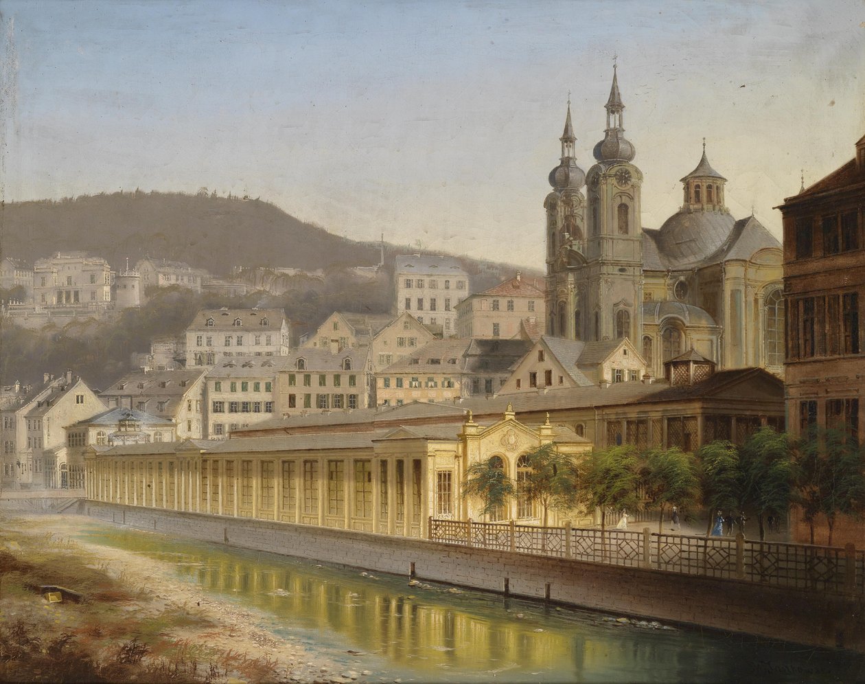 Vue sur Karlsbad - J. Wilhelm Jankowsky