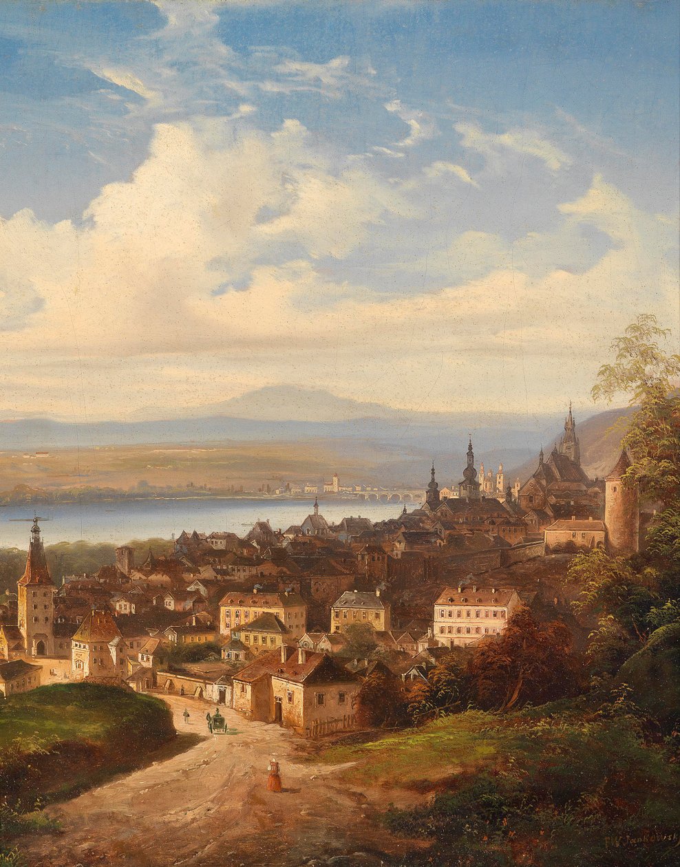 Vue sur Krems/Donau - J. Wilhelm Jankowsky