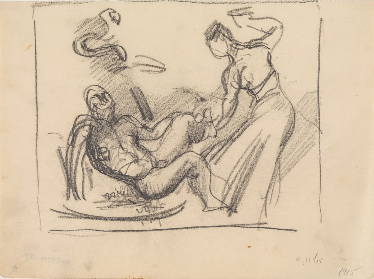 Esquisse pour la peinture Loke et Sigyn - J.A. Jerichau