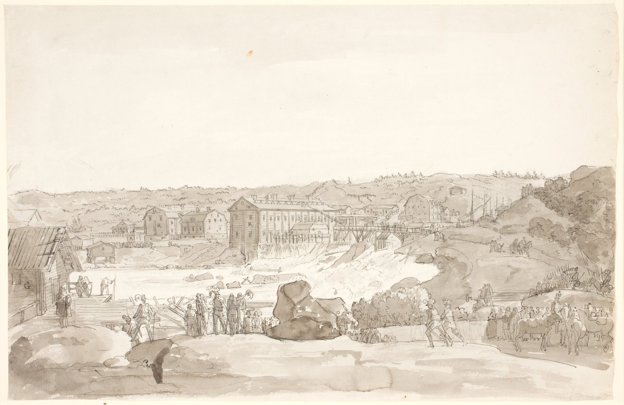 Vue de Kongsberg - Johan Christian Dahl